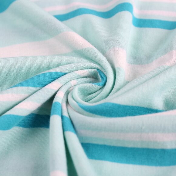 Men's Short Sleeve T-shirts Striped Crew Neck Tee Size XL - Picture 7 of 8